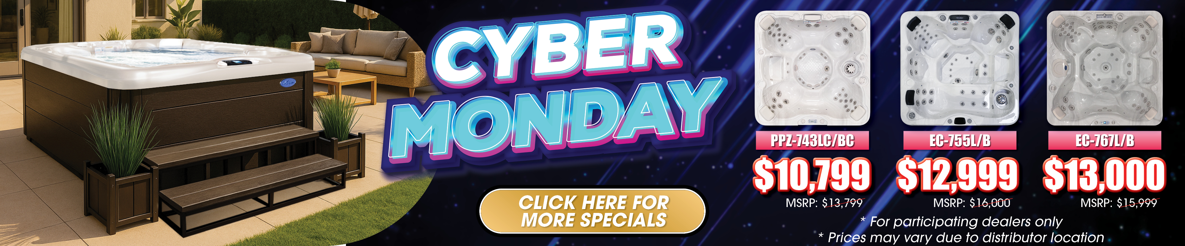 Calspas hot tub being used in a family setting - Clifton