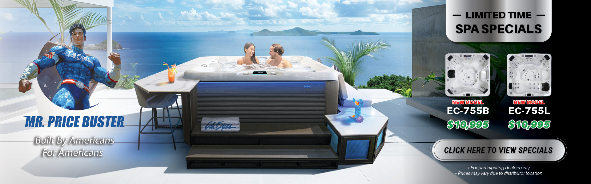 Calspas hot tub being used in a family setting - Clifton